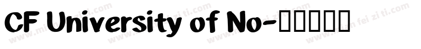 CF University of No字体转换